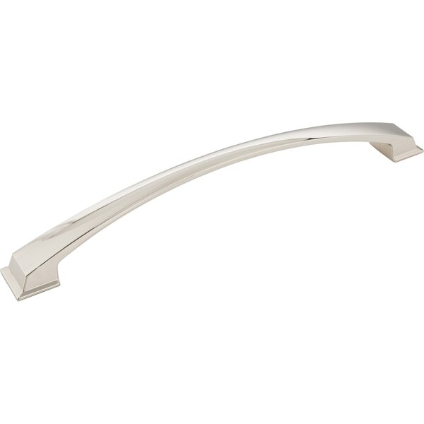 Jeffrey Alexander 12" Center-to-Center Polished Nickel Arched Roman Appliance Handle 944-12NI - main